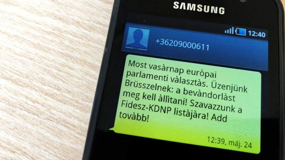 Már SMS-ben is mozgósít az EP-választásra a Fidesz kampánygépezete