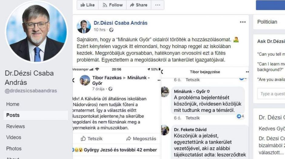Egymásra licitál Győrben a fideszes alpolgármester és a párt polgármesterjelöltje