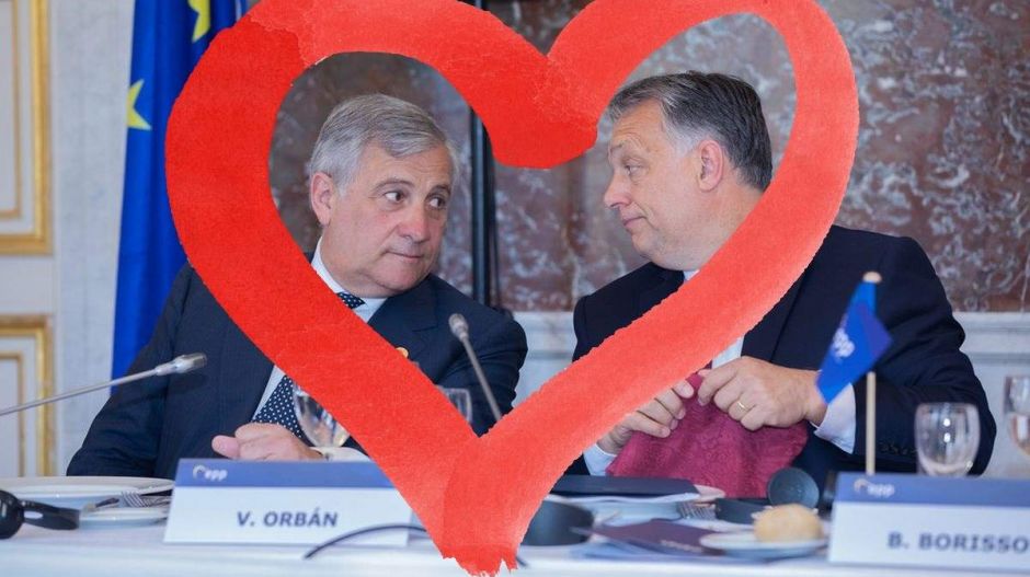 Antonio Tajani, az Európai Parlament elnöke a Fidesz mellett van