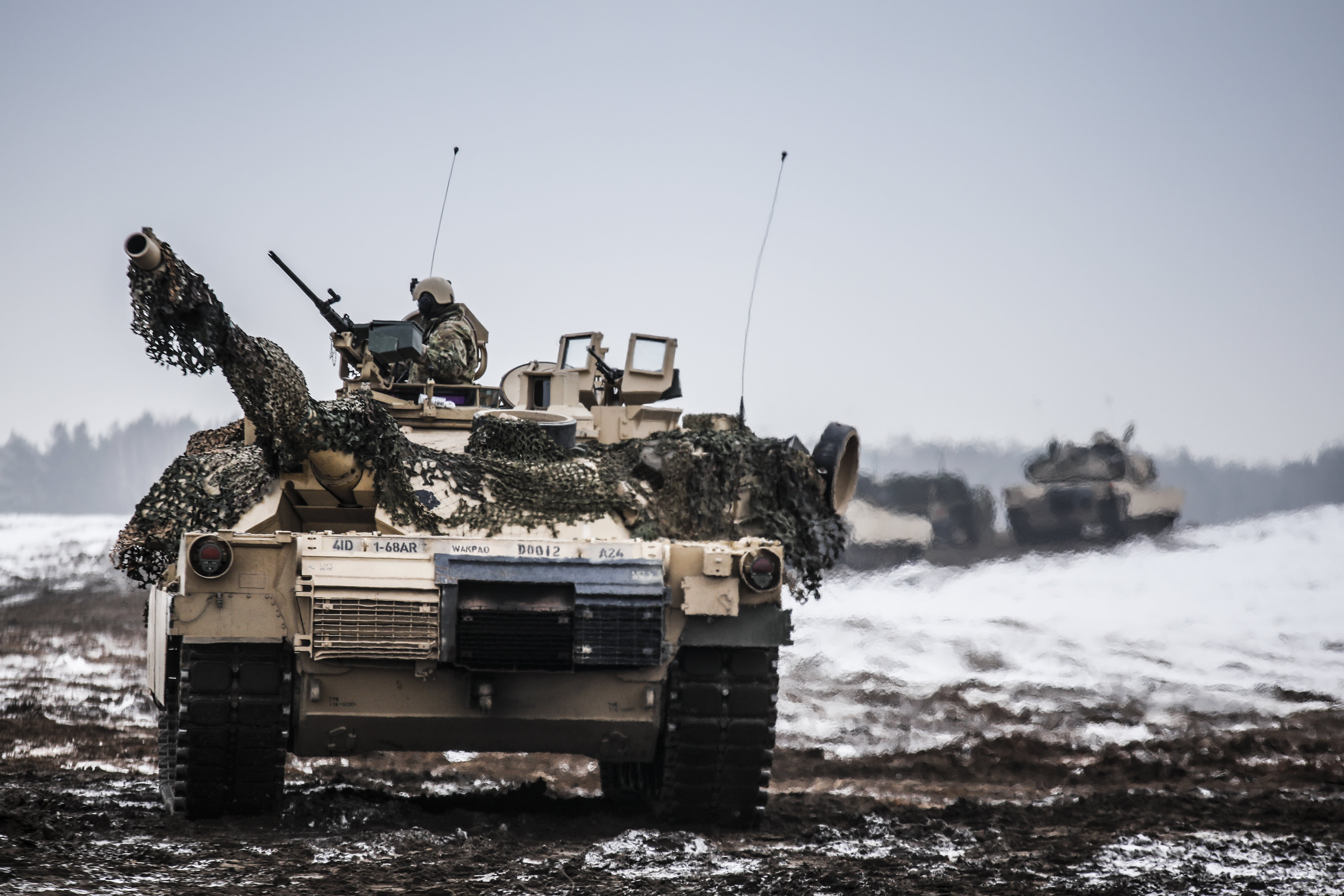 A lengyel haderő egyik büszkesége, az M1 Abrams