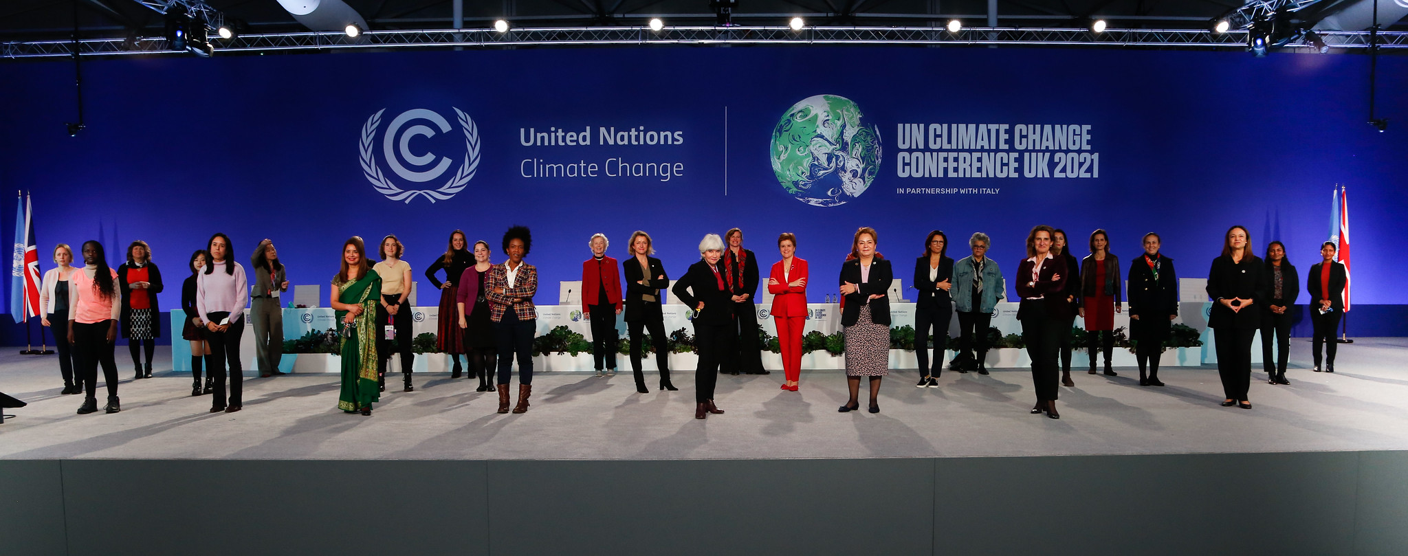 Női állam- és kormányfők a Glasgow-i klímakonferencián.