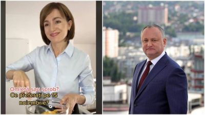 A TikTokon szívatja a moldovai elnököt a kihívója, mert az azzal kampányolt, hogy egy nő tojásból jósolt neki győzelmet