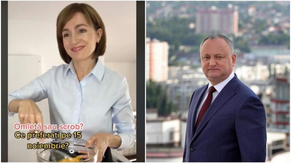 A TikTokon szívatja a moldovai elnököt a kihívója, mert az azzal kampányolt, hogy egy nő tojásból jósolt neki győzelmet