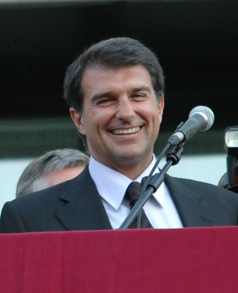 Joan Laporta, a Barcelona jelenlegi elnöke.
