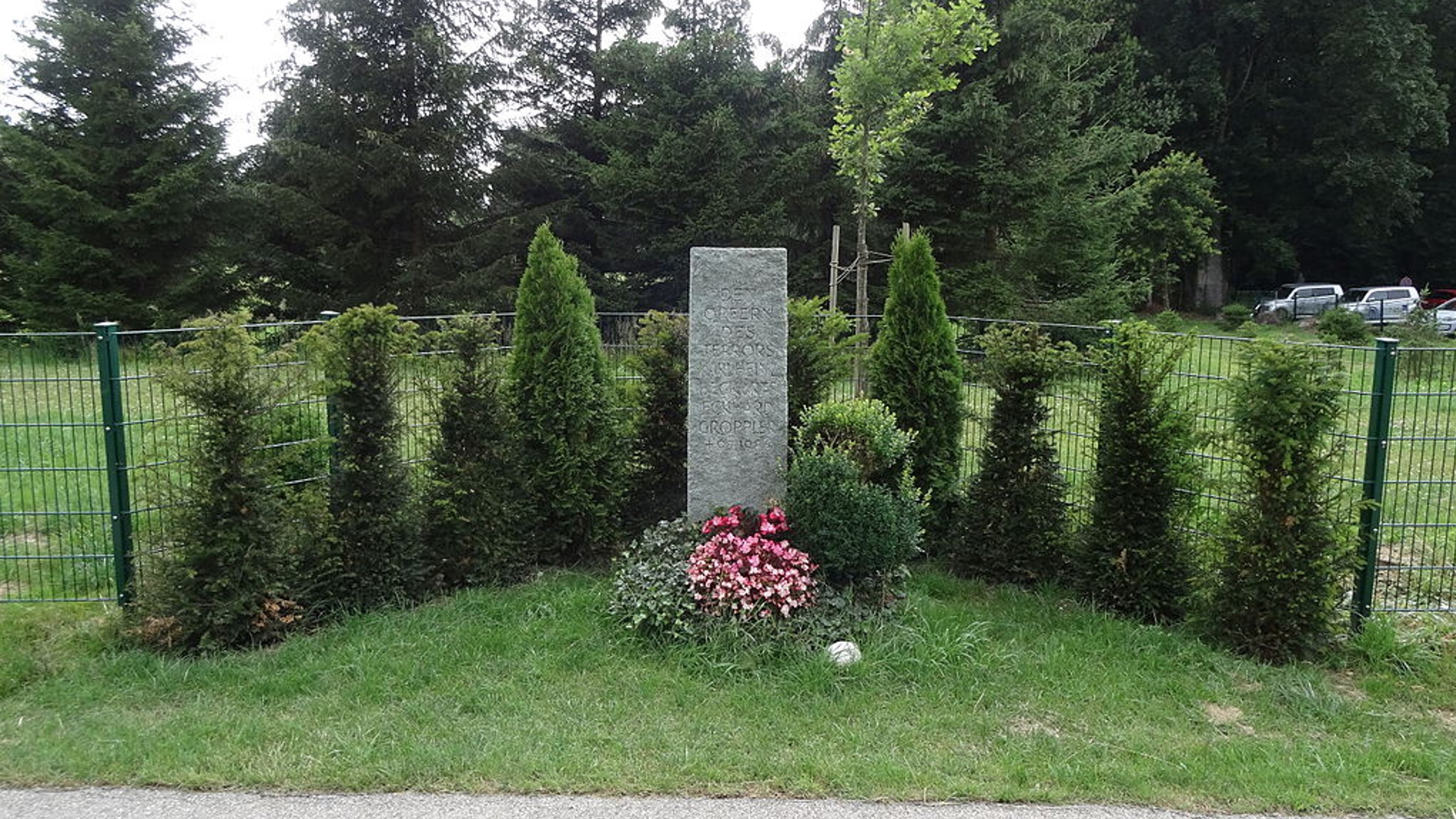 Karl Heinz Beckurts emlékműve a merénylet helyszínén