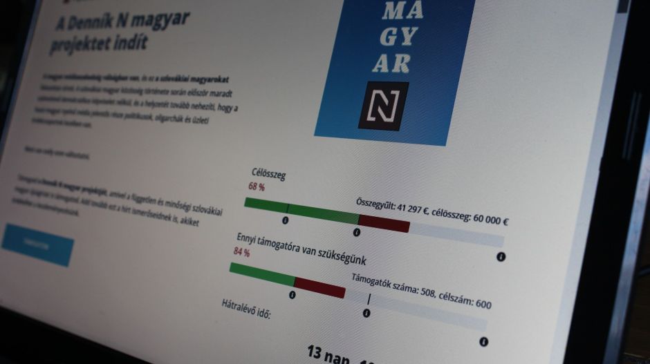 Három nap alatt összegyűlt a pénz a szlovák Denník N-nek egy új magyar online lap indítására