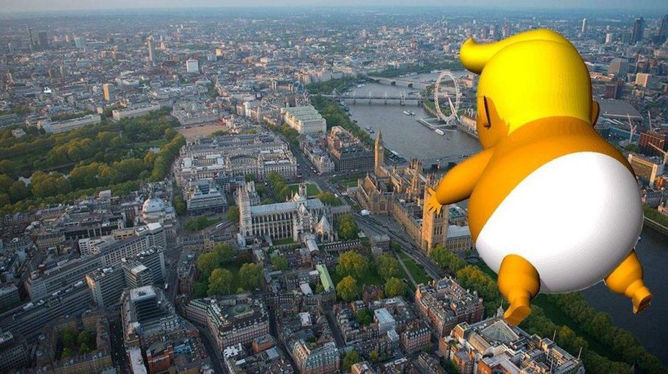 Szárnyalhat London egén a Trumpot csecsemőként ábrázoló óriáslufi