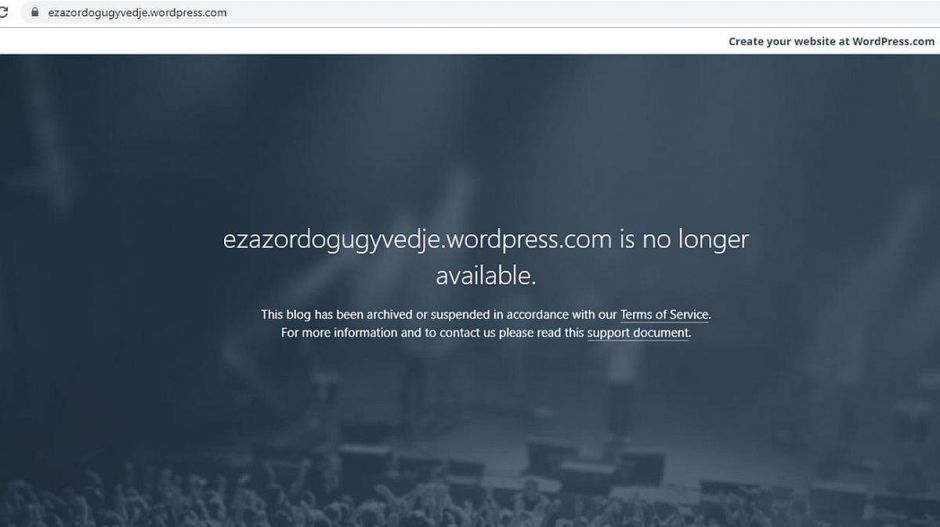 Felfüggesztették a Wordpressről a Borkairól szivárogtató blogot