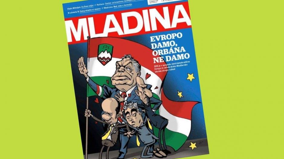 Heilhitlerező Orbán van a legnagyobb szlovén hetilap címlapján, a nagykövet ki is akadt
