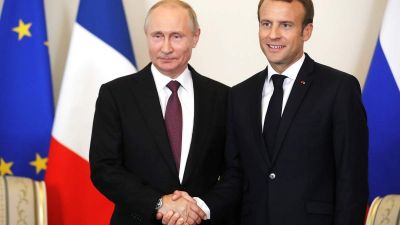 Emmanuel Macron kiosztotta Putyint emberi jogokból