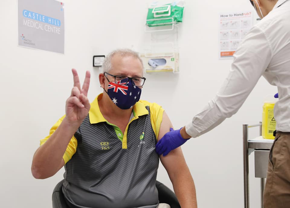 Scott Morrison miniszterelnök kapja meg a koronavírus elleni oltását még 2021 februárjában.