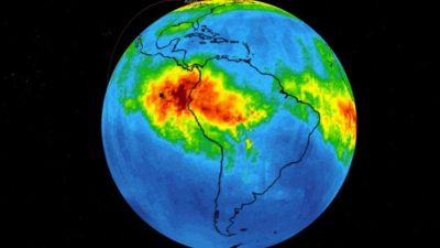 Így terjed szét a szén-monoxid a légkörben az égő Amazonas miatt
