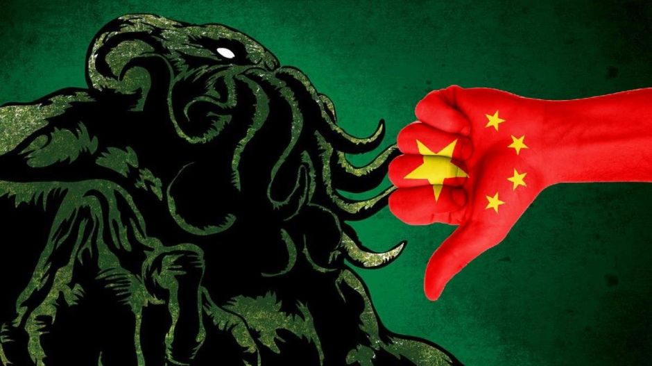 A kínai kormány valamiért elégetett egy Cthulhuról szóló könyvet