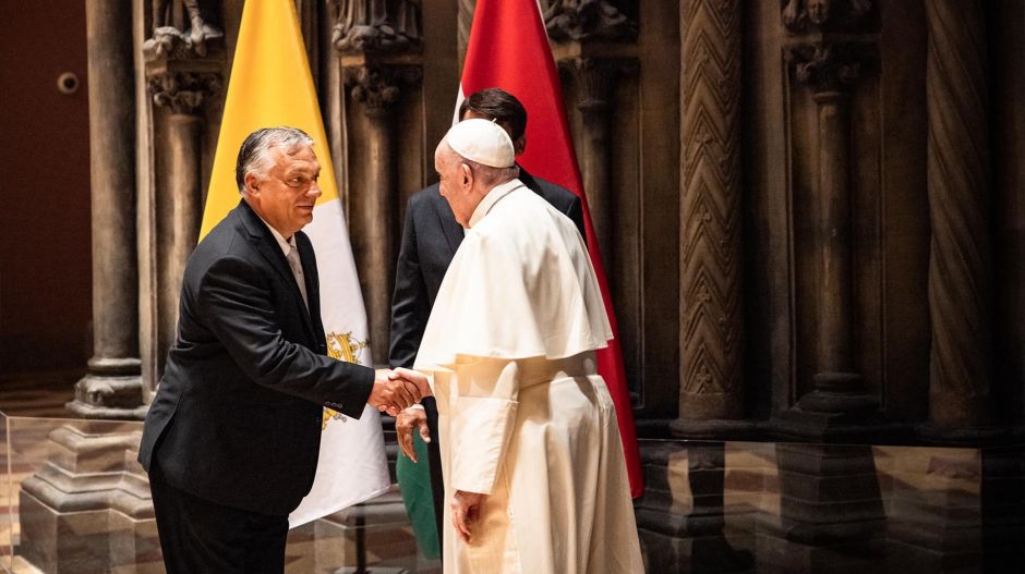 Ferenc pápa találkozott Orbán Viktorral