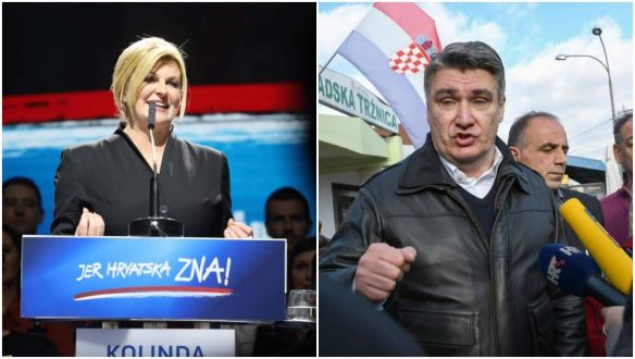 Bukásra áll a horvát elnökasszony a második fordulóban